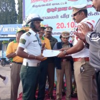 Certificate on successfully completing the race.